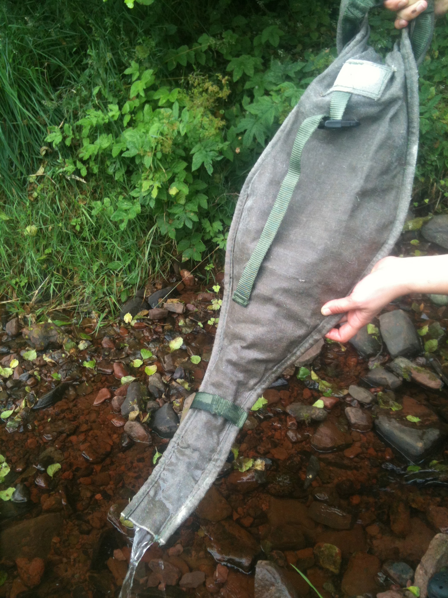 Flax Water Bag, open